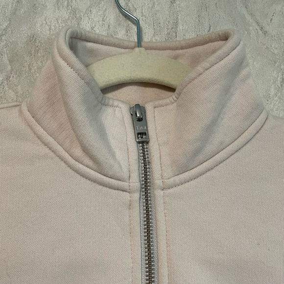TNA Perfect 1/4 Zip Sweatshirt in Light Pink - Picture 4 of 7